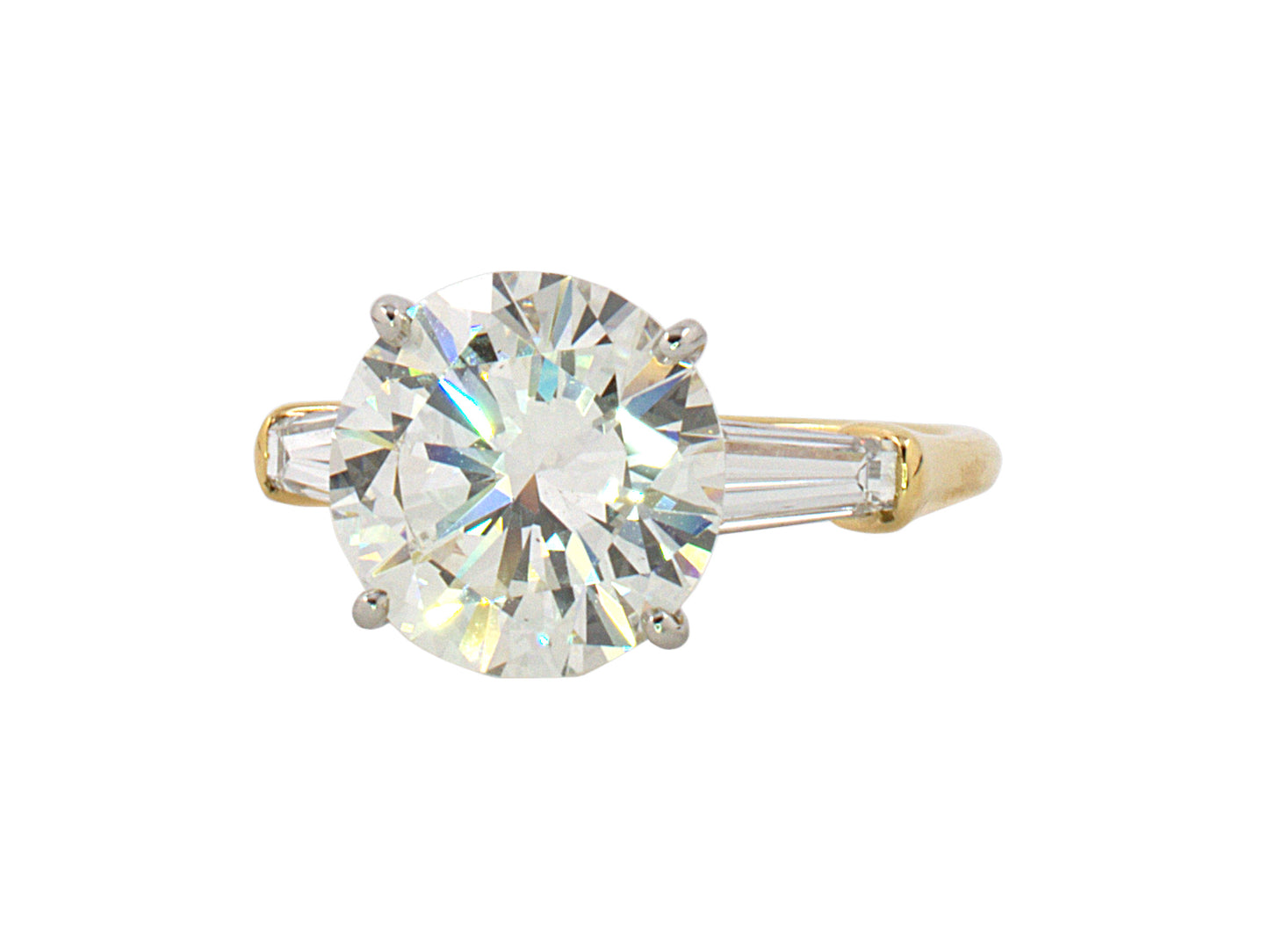 901759 - SOLD - Platinum Gold GIA 4CT Diamond Engagement Ring