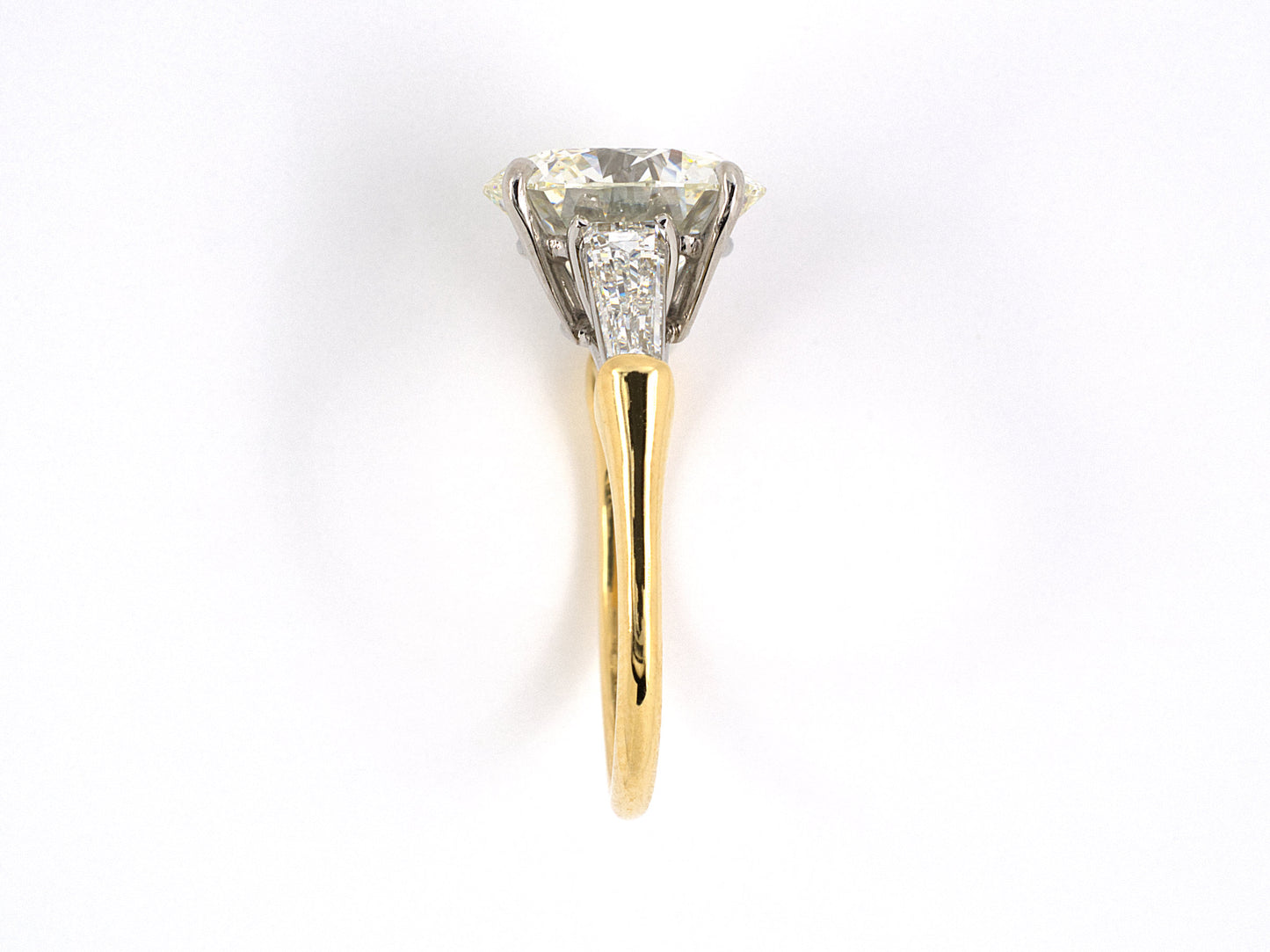 901759 - SOLD - Platinum Gold GIA 4CT Diamond Engagement Ring