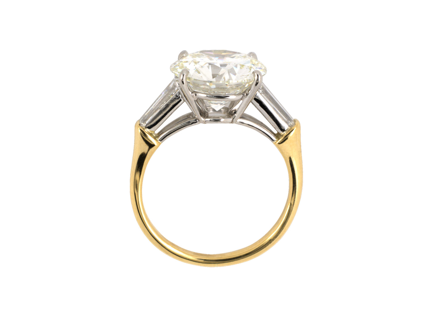 901759 - SOLD - Platinum Gold GIA 4CT Diamond Engagement Ring