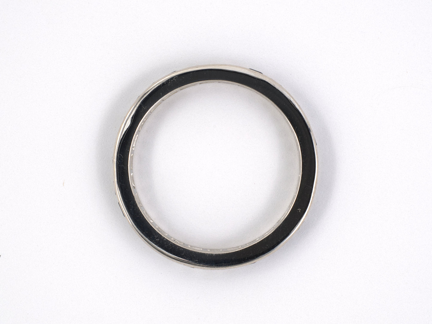 901767 - SOLD - Platinum Sapphire Eternity Ring