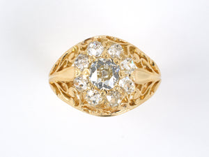 901782 - Circa 1850 Victorian Gold Diamond Ring