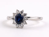 901785 - Platinum AGL Pailin Sapphire Diamond Ring