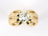 901787 - Circa 1955 Gold Diamond Gents Ring