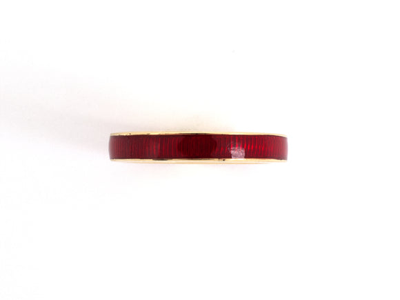 901823 - Gold Red Enamel Eternity Ring