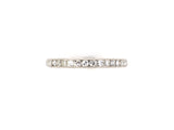 901825 - SOLD - Platinum Diamond Channel Set Eternity Ring