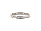 901825 - SOLD - Platinum Diamond Channel Set Eternity Ring