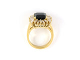 901840 - SOLD - Gold Tourmaline Diamond Ballerina Cluster Ring