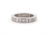 901846 - SOLD - Platinum Diamond Channel Set Eternity Ring