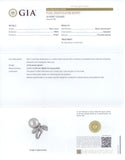 901861 - SOLD - Platinum GIA Diamond South Sea Pearl Swirl Design Cocktail Ring