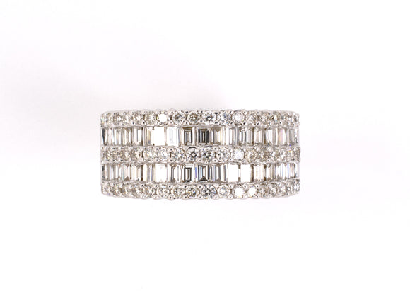 901865 - 8K Gold Diamond 5 Row Band Ring