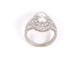 901870 - Edwardian Platinum Diamond 2-Stone Dinner Ring