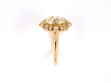 901875 - Victorian Gold Diamond Floral Design Cluster Ring