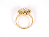 901875 - Victorian Gold Diamond Floral Design Cluster Ring