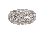 901876 - Art Deco Platinum Diamond 3-Stone Ring