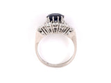 901887 - Swiss Gold AGL Thai Sapphire Diamond Cluster Ring