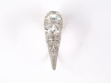 901891 - Art Deco Platinum Diamond 3-Stone Ring