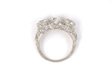 901891 - Art Deco Platinum Diamond 3-Stone Ring