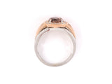 901906 - Frederic Sage Gold Morganite Diamond Cluster Ring