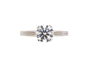 90190 - Circa 1950 Tiffany Platinum GIA Diamond Ring