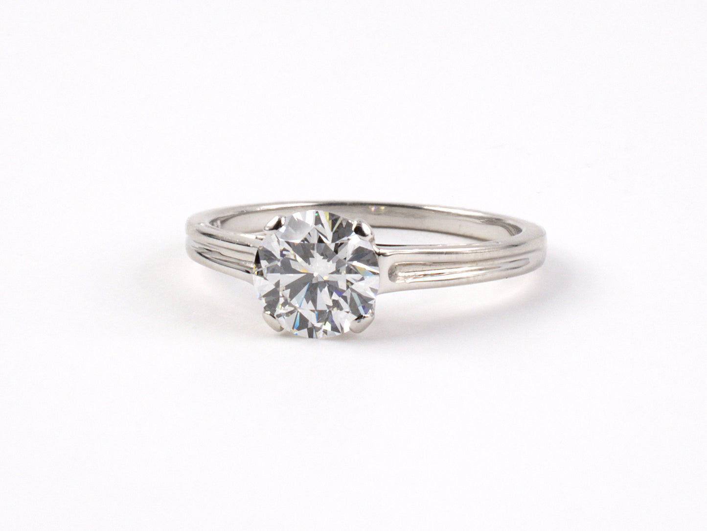90190 - Circa 1950 Tiffany Platinum GIA Diamond Ring