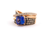 901911 - Le Vian Gold Tanzanite Diamond Criss Cross Ring