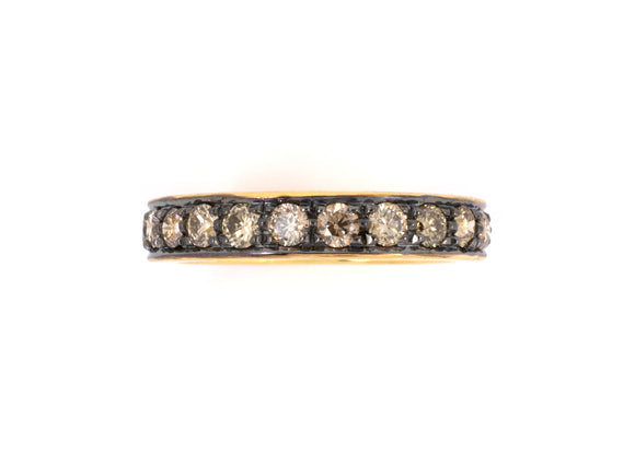 901913 - Gold Diamond Channel 3/4 Wedding-Band Ring