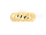 901918 - Webb Gold Faceted Corrugated Wedding-Band Ring