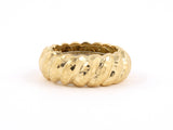 901918 - Webb Gold Faceted Corrugated Wedding-Band Ring