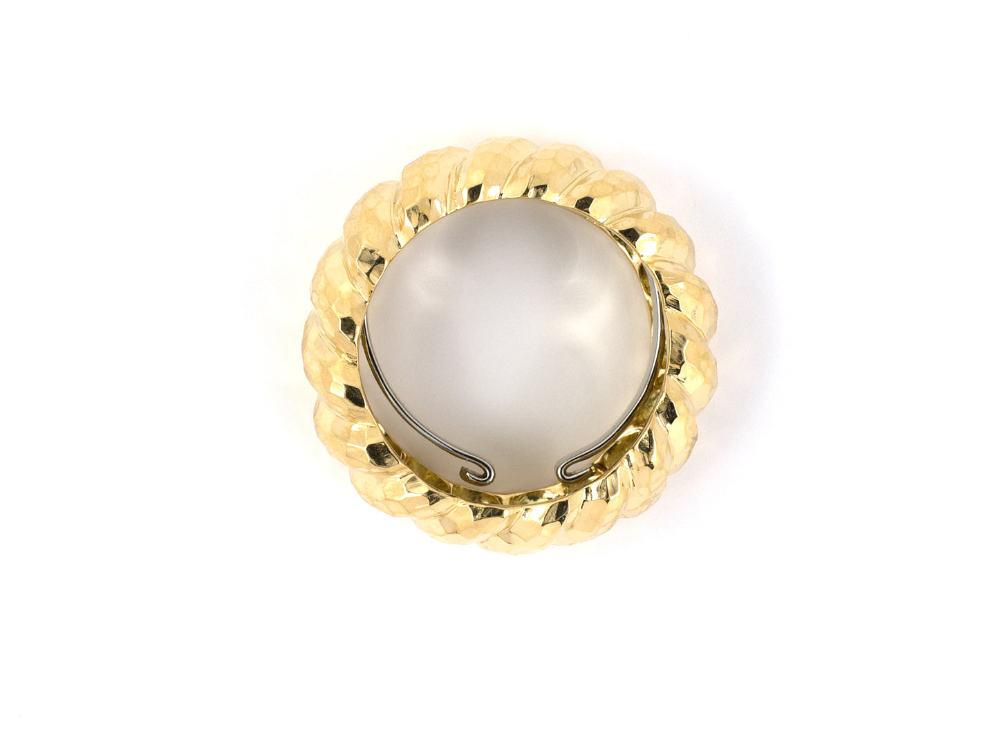 901918 - Webb Gold Faceted Corrugated Wedding-Band Ring