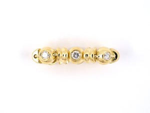 901922 - Gold Diamond Flexible Link Eternity Wedding-Band Ring