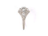 901923 - SOLD - Platinum Diamond Engagement Ring