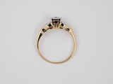 901936 - SOLD - Circa 1950s Gold Diamond Box Set Engagement Ring