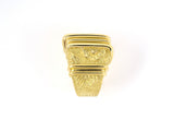 901956 - Circa 1990s Dunay Cinnabar Gold Ring
