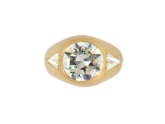 901957 - Mark Patterson Gold GIA Diamond Gypsy Ring