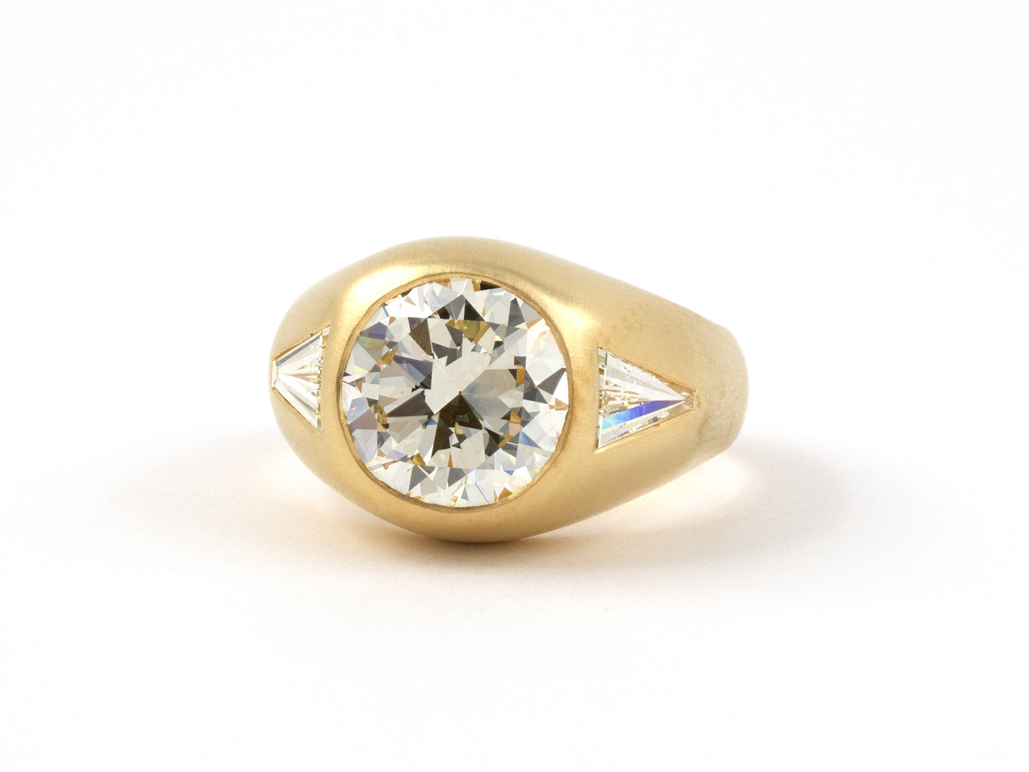 901957 - Mark Patterson Gold GIA Diamond Gypsy Ring