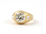 901957 - Mark Patterson Gold GIA Diamond Gypsy Ring