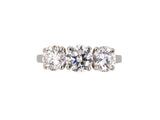 901958 - SOLD - Art Deco Platinum Diamond 3 Stone Ring