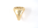 901964 - SOLD - Circa 1970 Tiffany Semper Fidelis Gold Signet Marine Corps Seal Ring