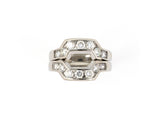 901976 - Platinum Diamond Channel Set Fitted Pair Of Guard Rings