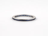 901984 - SOLD - Gold Sapphire Channel Set Eternity Ring