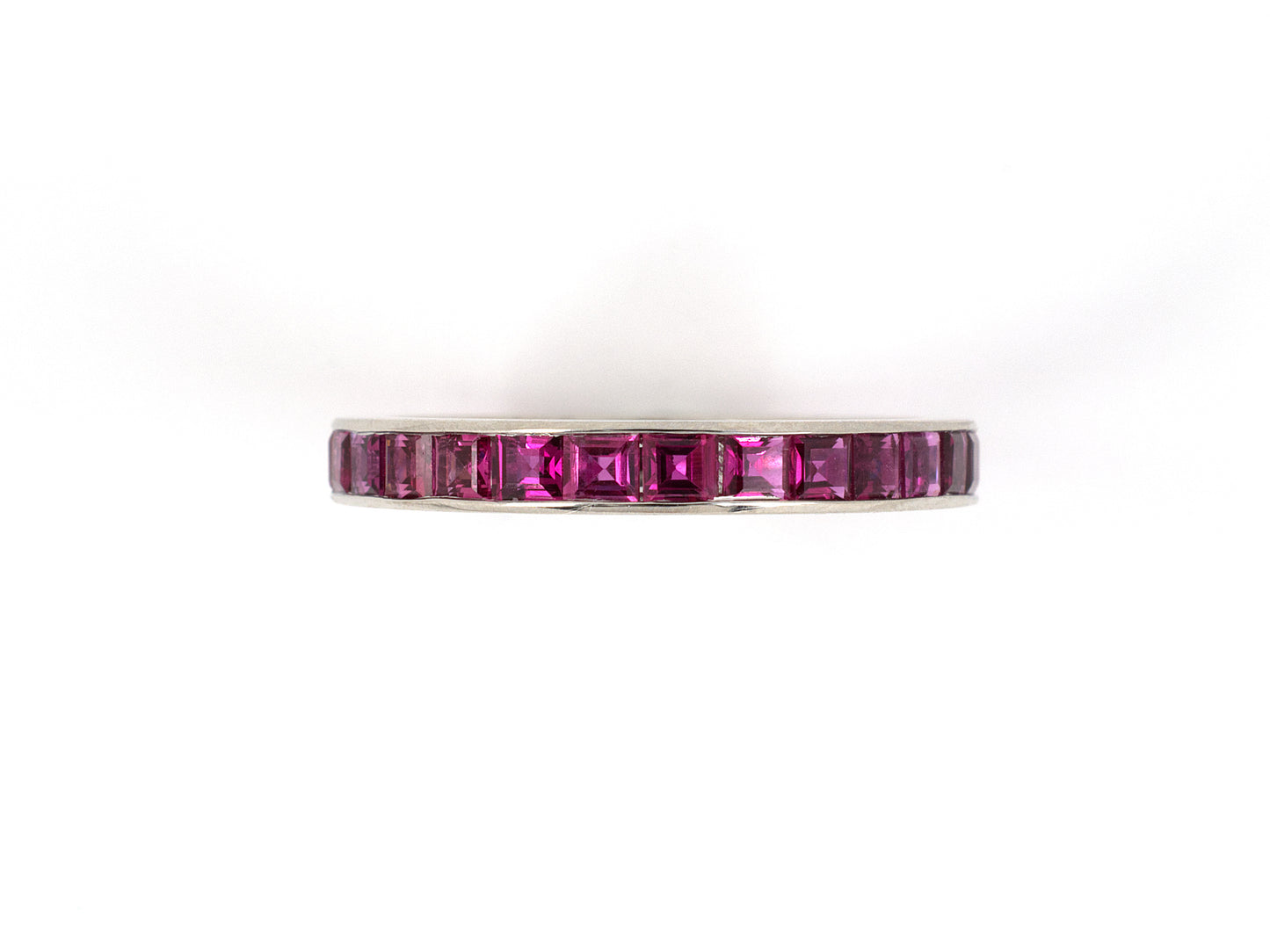 901987 - Platinum Ruby Channel Set Eternity Ring
