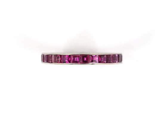 901987 - Platinum Ruby Channel Set Eternity Ring