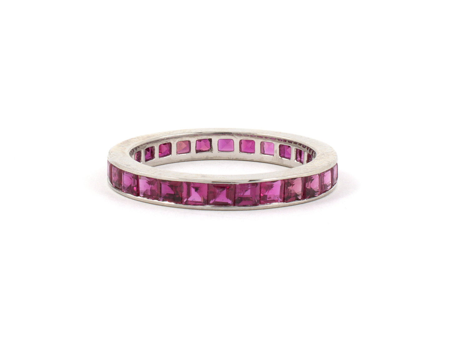 901987 - Platinum Ruby Channel Set Eternity Ring