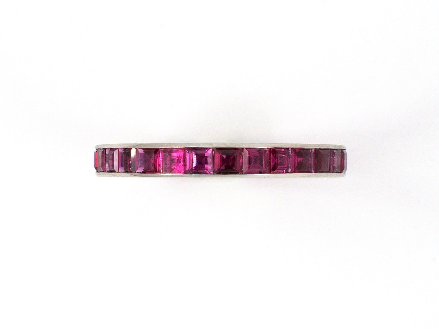 901988 - Platinum Ruby Channel Set Eternity Ring
