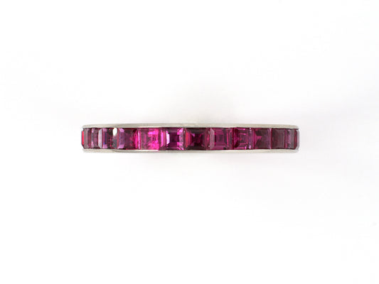 901988 - Platinum Ruby Channel Set Eternity Ring