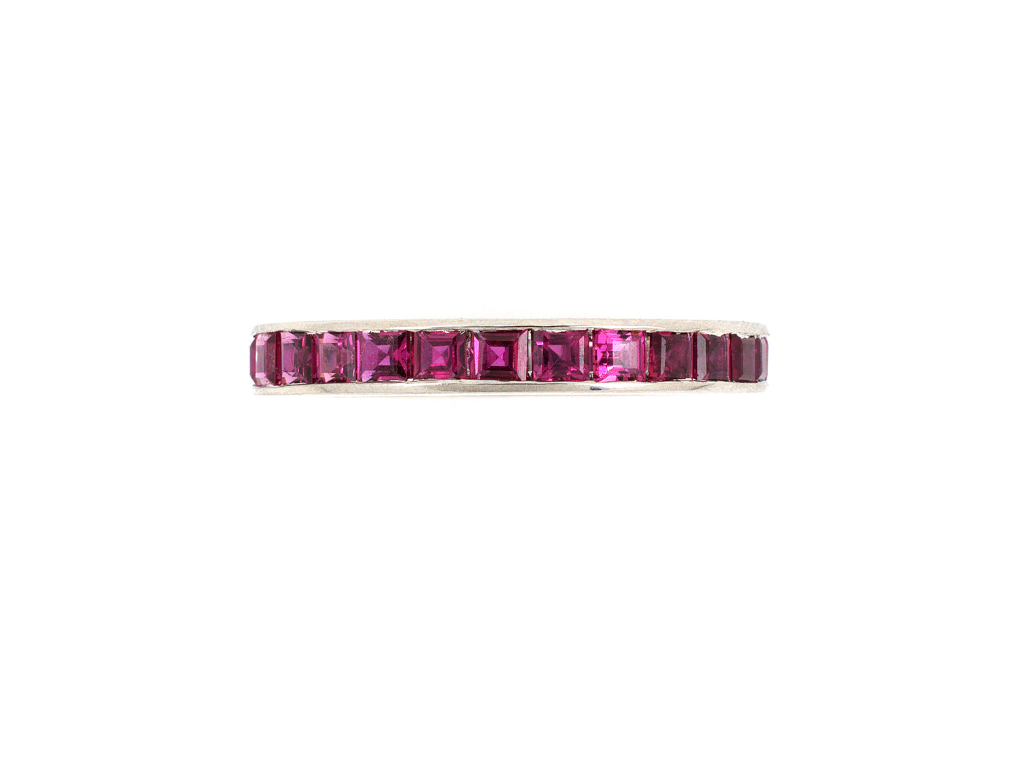 901989 - Platinum Ruby Channel Set Eternity Ring