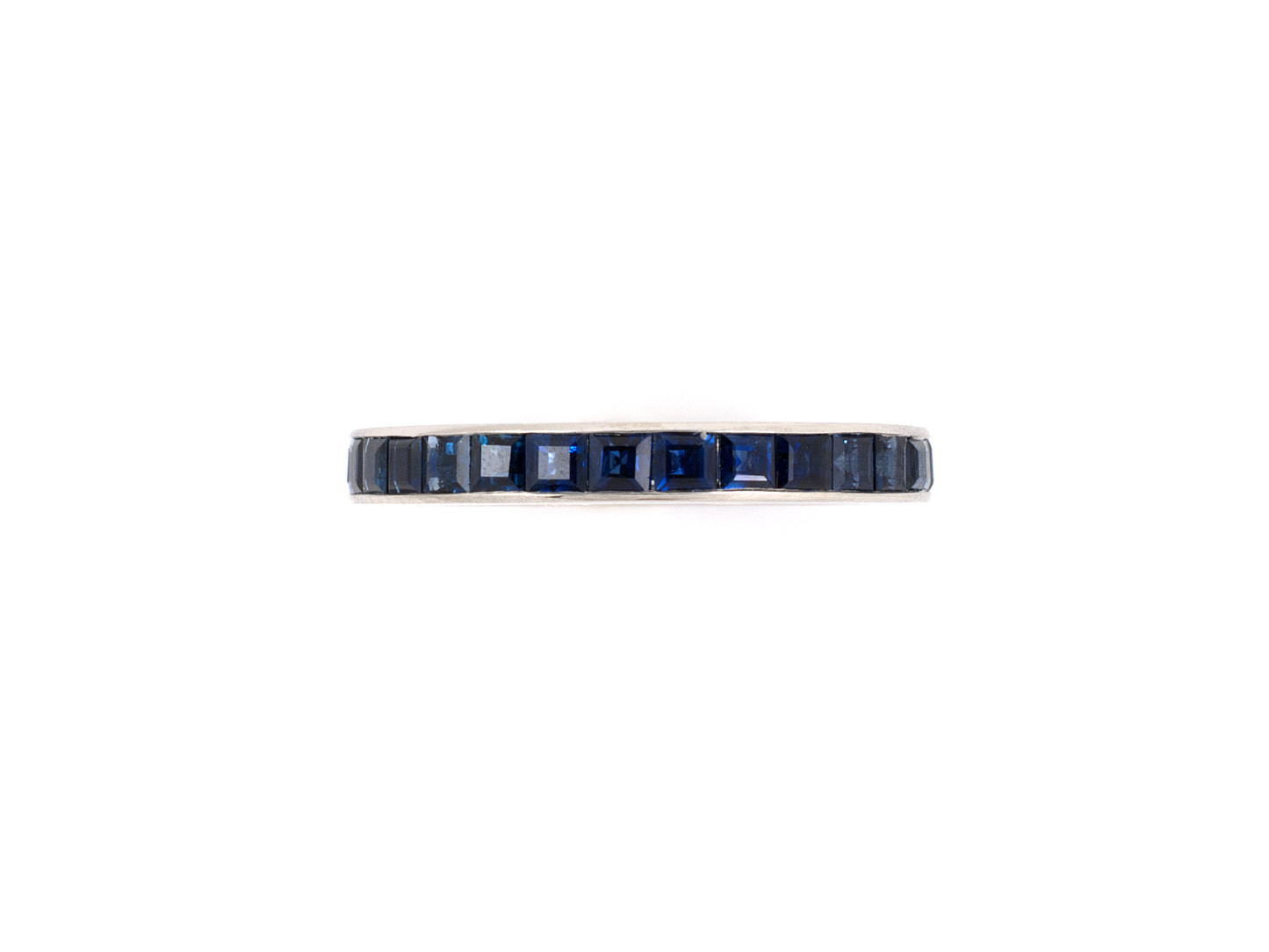 901997 - Platinum Sapphire Channel Set Eternity Ring