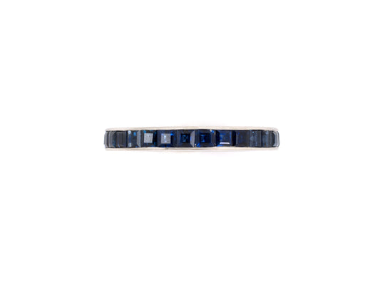 901997 - Platinum Sapphire Channel Set Eternity Ring