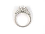 902005 - SOLD - Platinum Diamond Tapered Baguette Engagement Ring