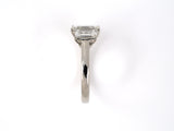 902006 - Platinum GIA Emerald Cut Diamond 3 Stone Ring